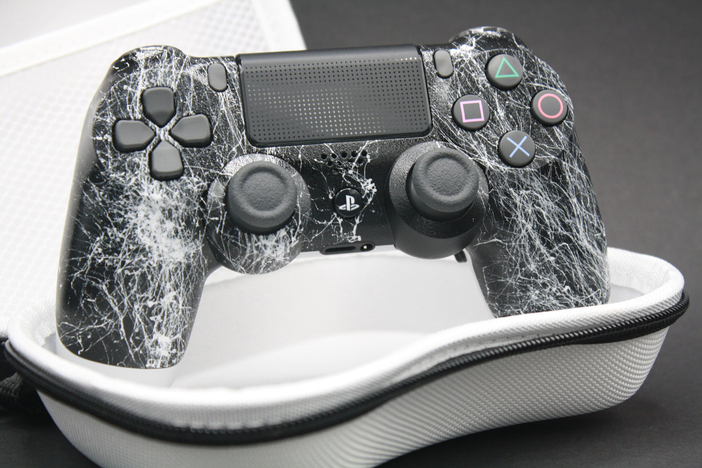 PS4 Controller "Marble Black" with two paddles