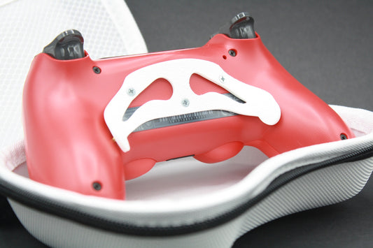 PS4 Controller "Magma Red" mit Zweier-Paddles / Hall-Effekt-Sticks