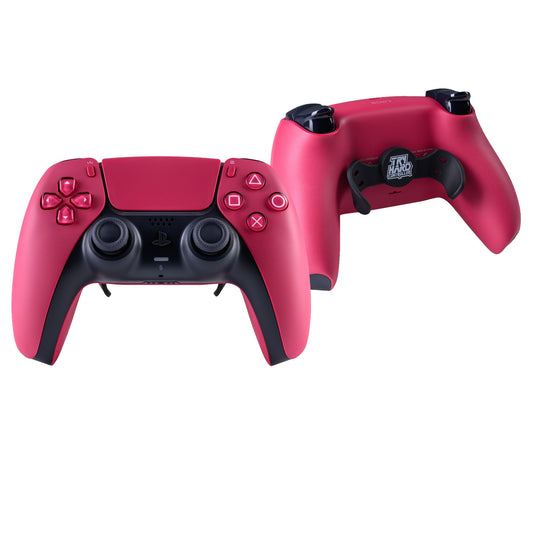 PS5 Controller Cosmic Red – Vorder- & Rückseite, 2er Paddles