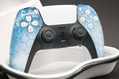 PS5 Controller "Iced Blue" mit Zweier-Paddles