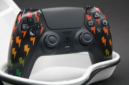 PS5 Controller "Rainbow Lightning" mit Zweier-Paddles