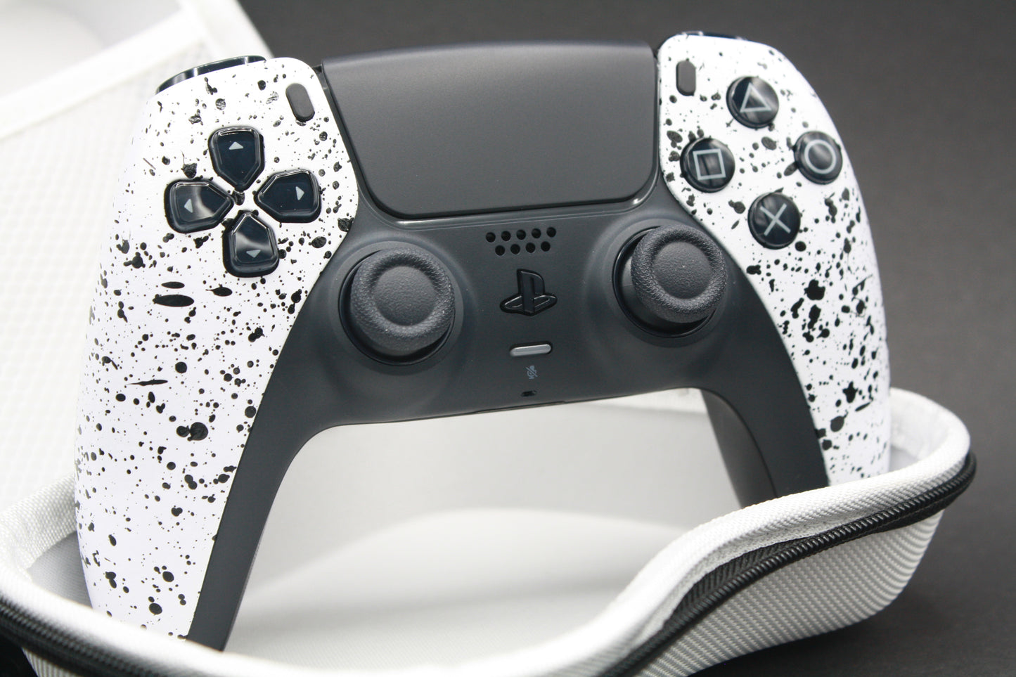 PS5 Controller "Black Splash" mit Zweier-Paddles