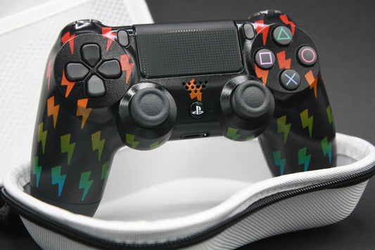 PS4 Controller "Rainbow Lightning" mit Zweier-Paddles