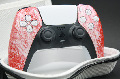 PS5 Controller "Red Marble" mit Zweier-Paddles