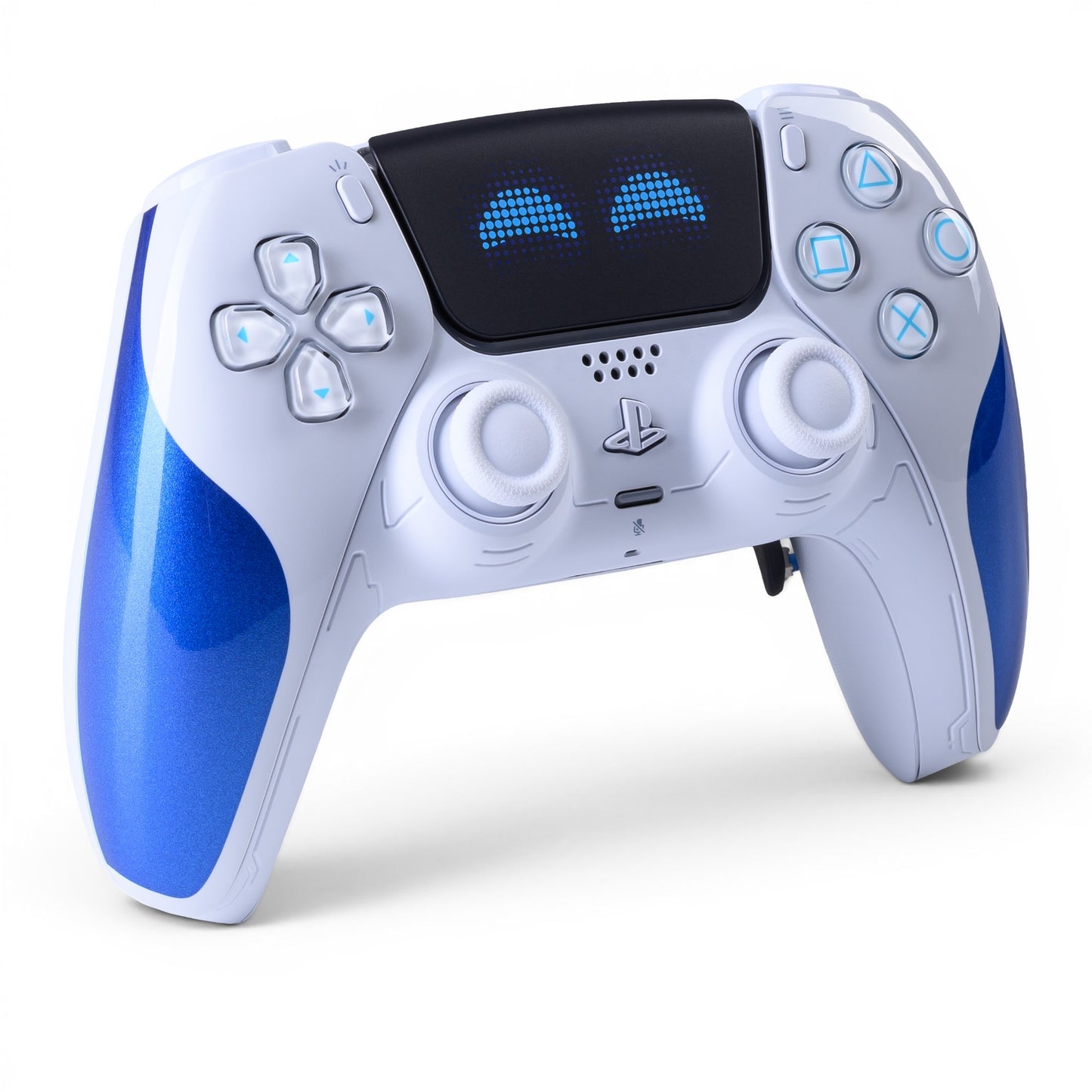 PS5 Controller Astro Bot Joyful – Vorderseite seitlich, 4er Paddles