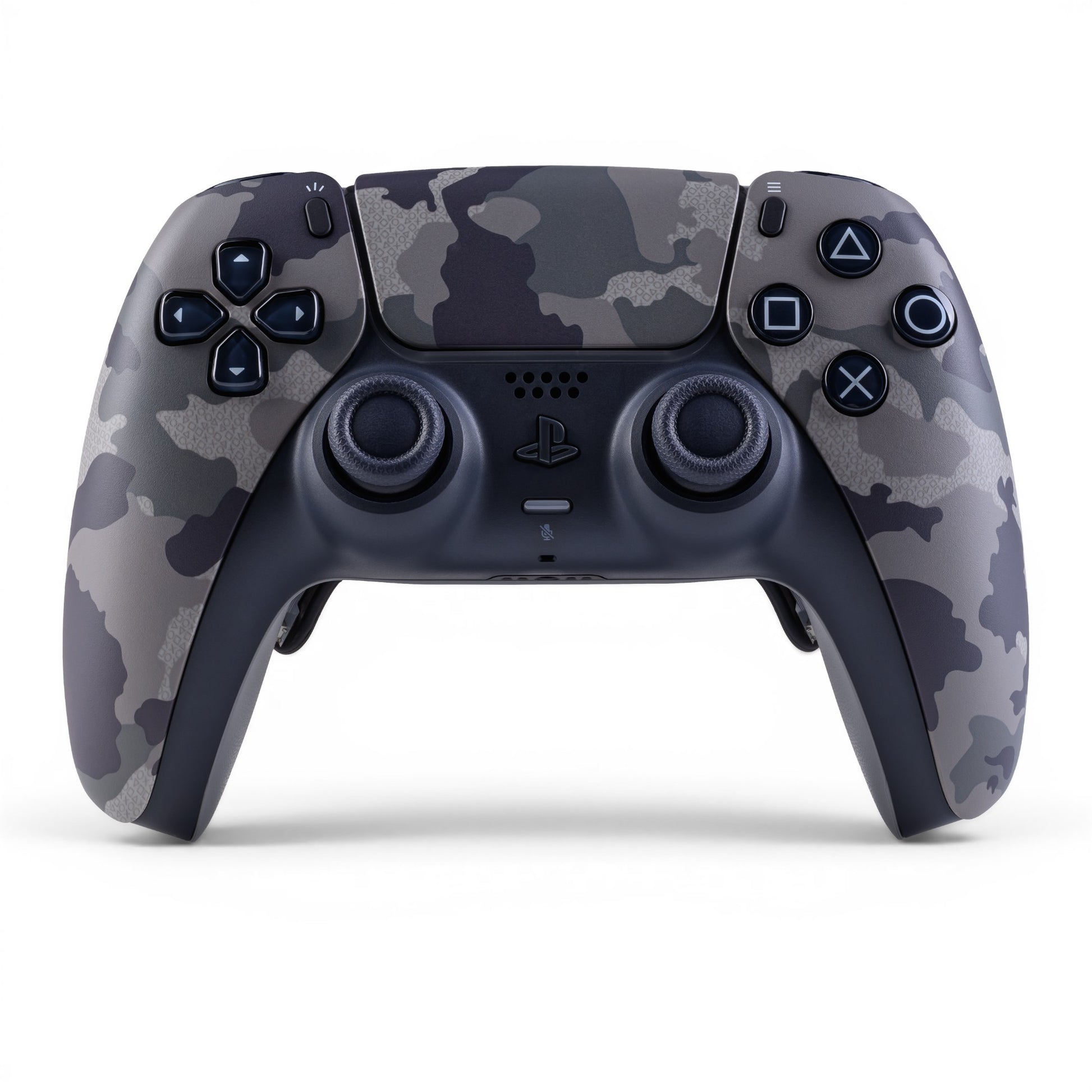 PS5 Controller Grey Camouflage – Vorderseite, 4er Paddles