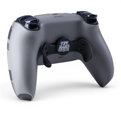 PS5 Controller Grey Camouflage – Rückseite seitlich, 2er Paddles