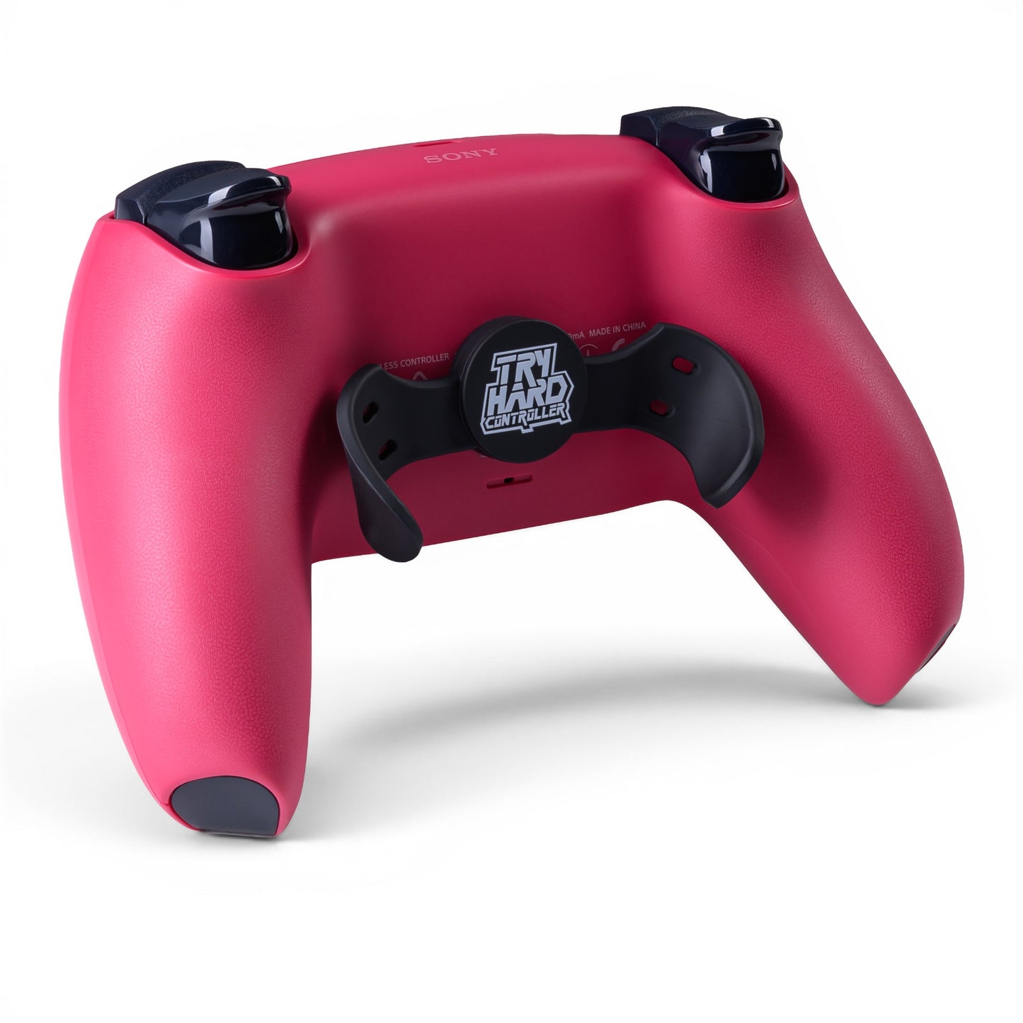 PS5 Controller Cosmic Red – Rückseite seitlich, 2er Paddles