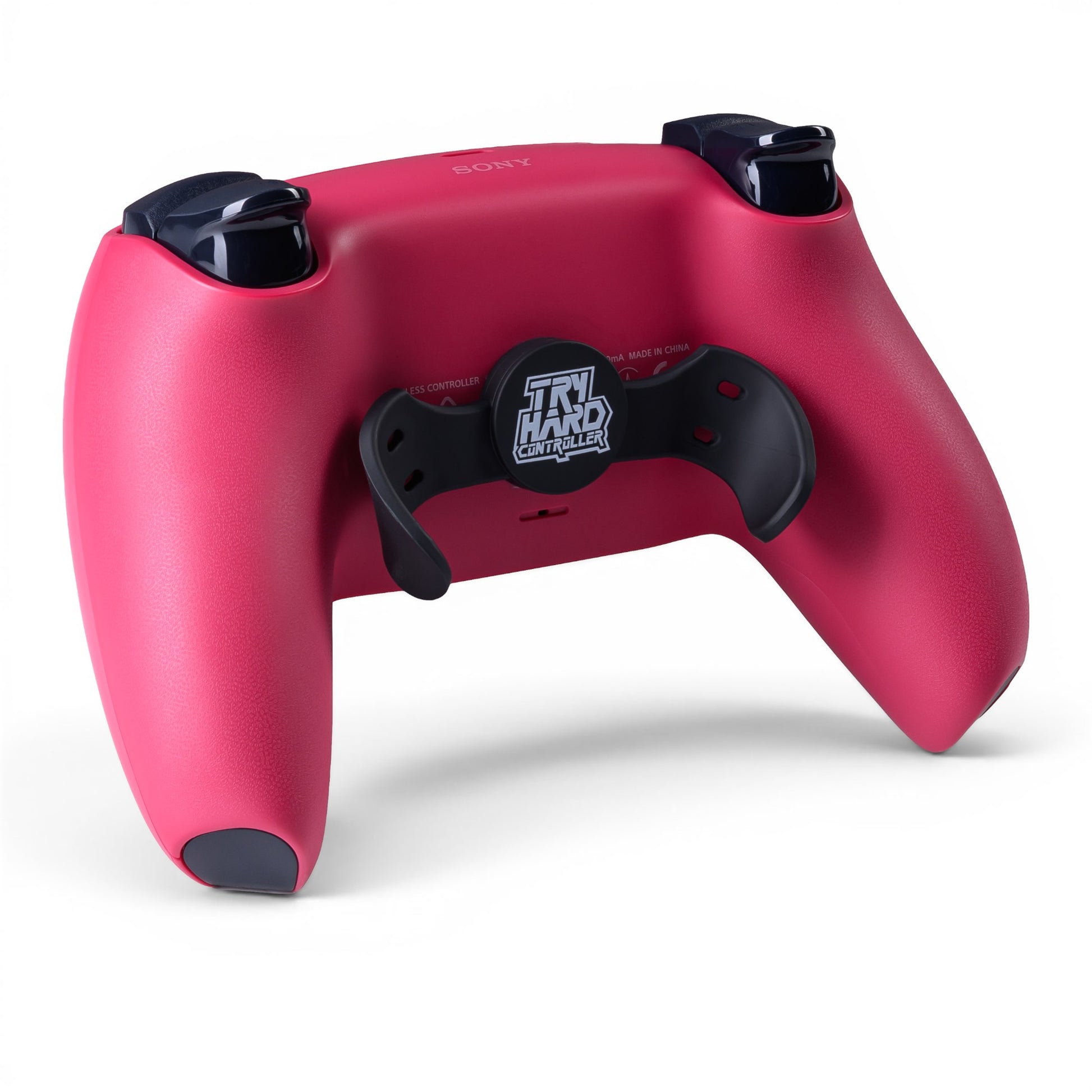 PS5 Controller Cosmic Red – Rückseite seitlich, 2er Paddles