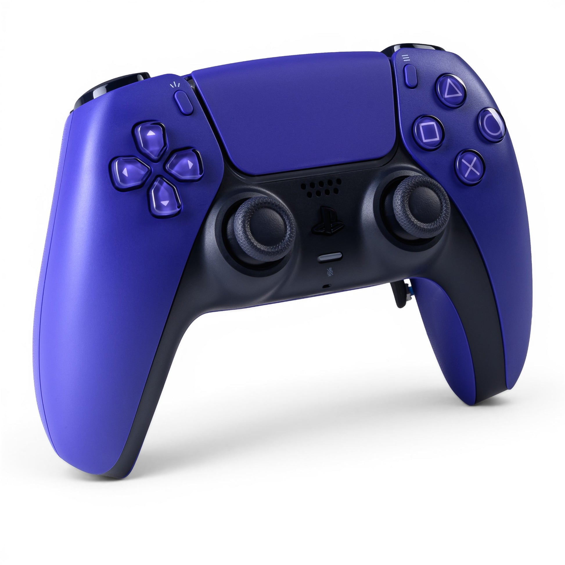 PS5 Controller Galactic Purple – Vorderseite seitlich, 4er Paddles