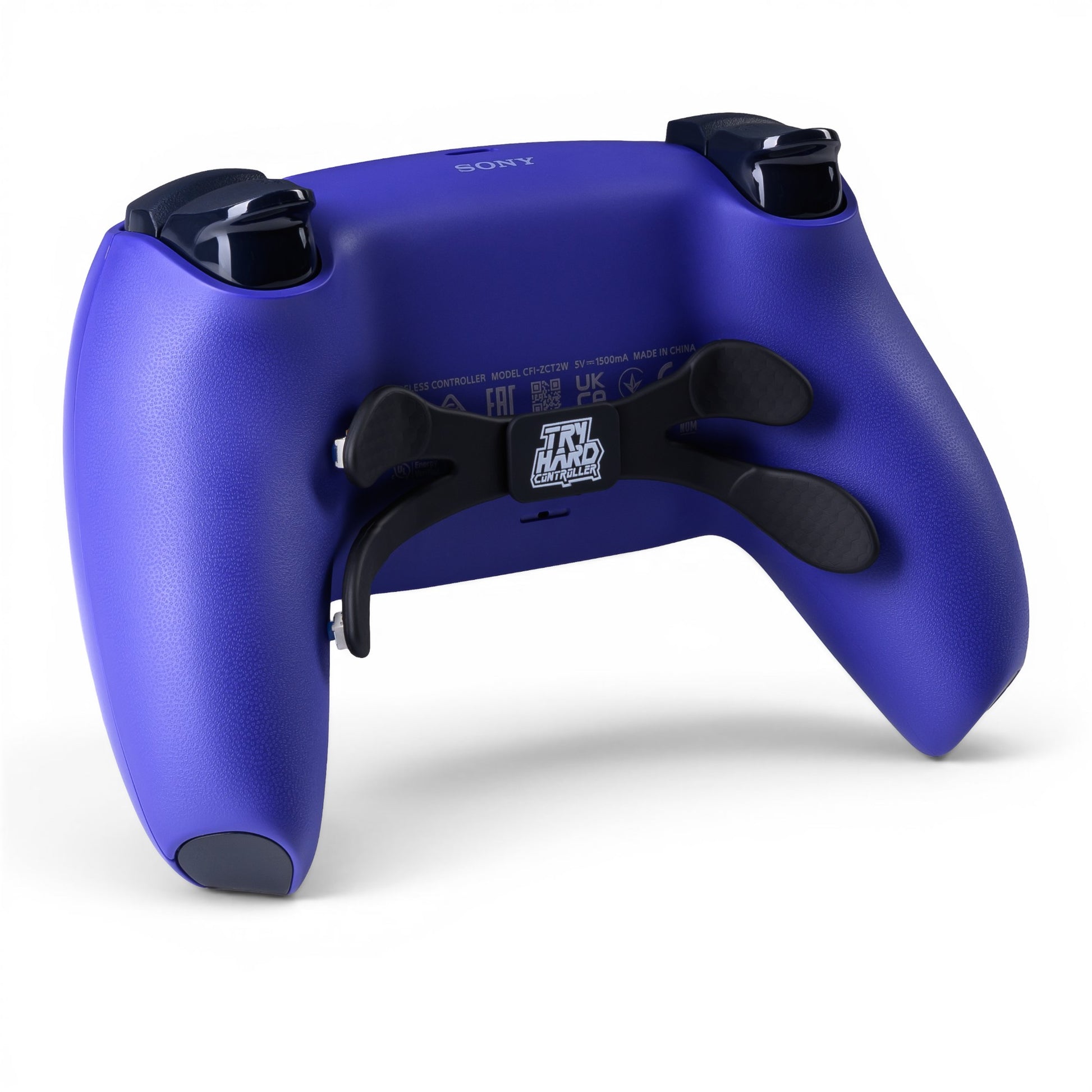 PS5 Controller Galactic Purple – Rückseite seitlich, 4er Paddles