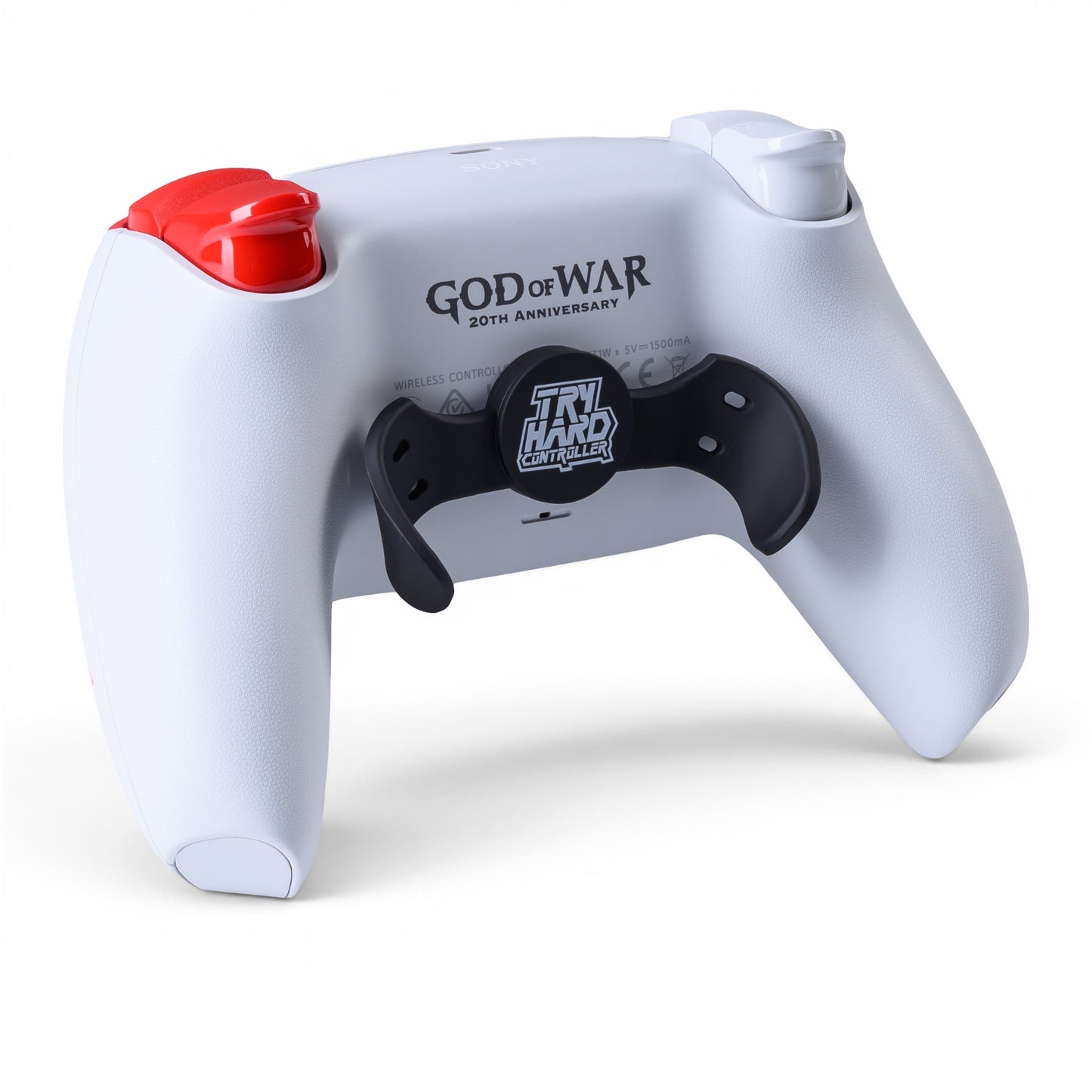 PS5 Controller God of War 20th Anniversary – Rückseite seitlich, 2er Paddles
