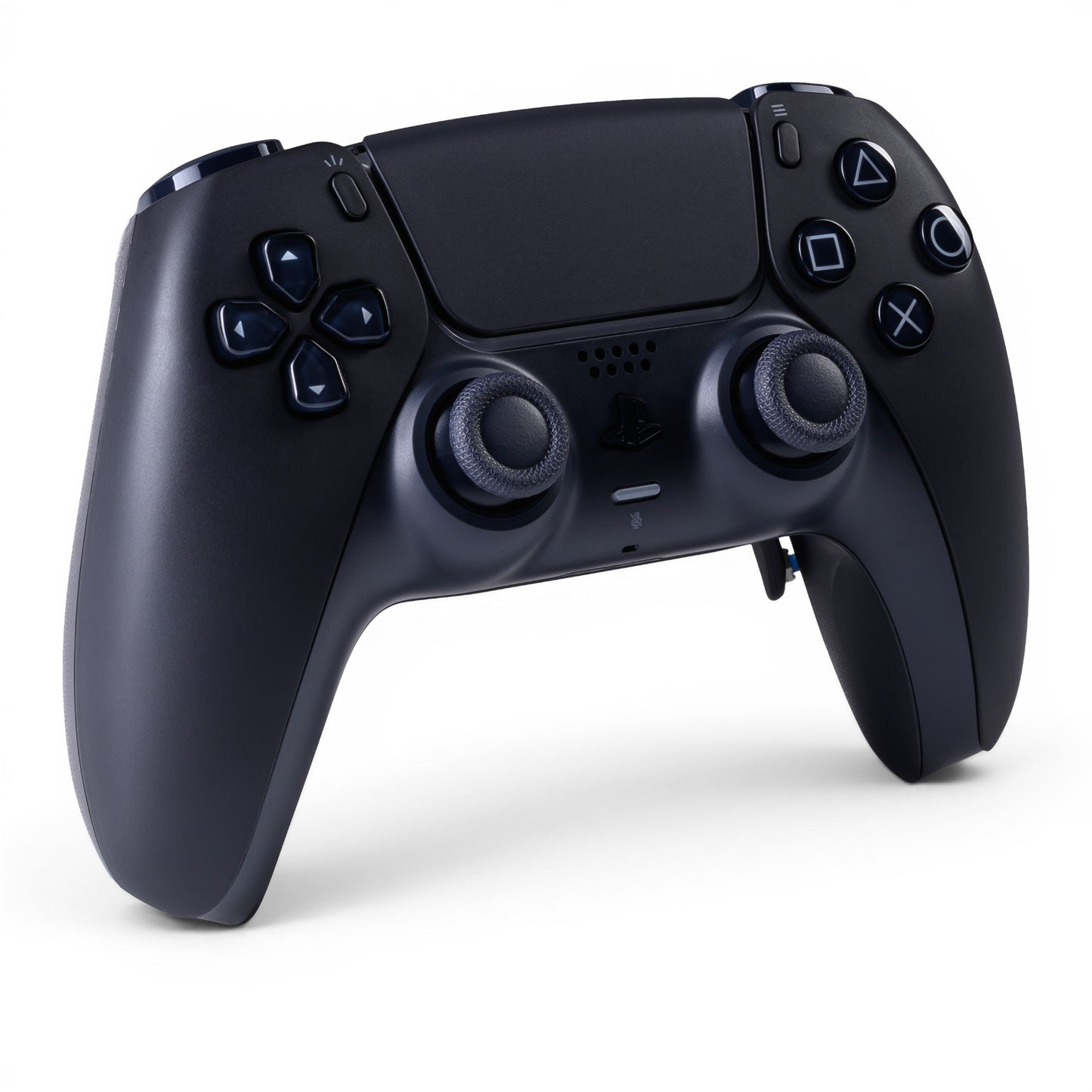 PS5 Controller Midnight Black – Vorderseite seitlich, 4er Paddles