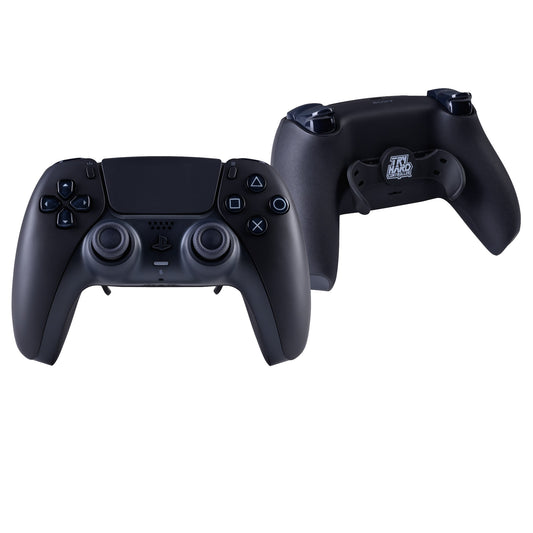 PS5 Controller Midnight Black – Vorder- & Rückseite, 2er Paddles
