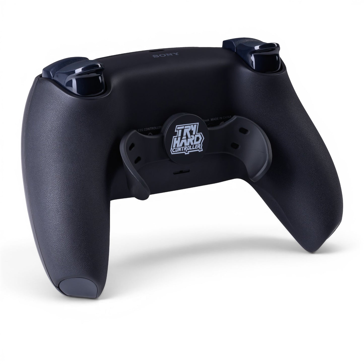 PS5 Controller Midnight Black – Rückseite seitlich, 2er Paddles