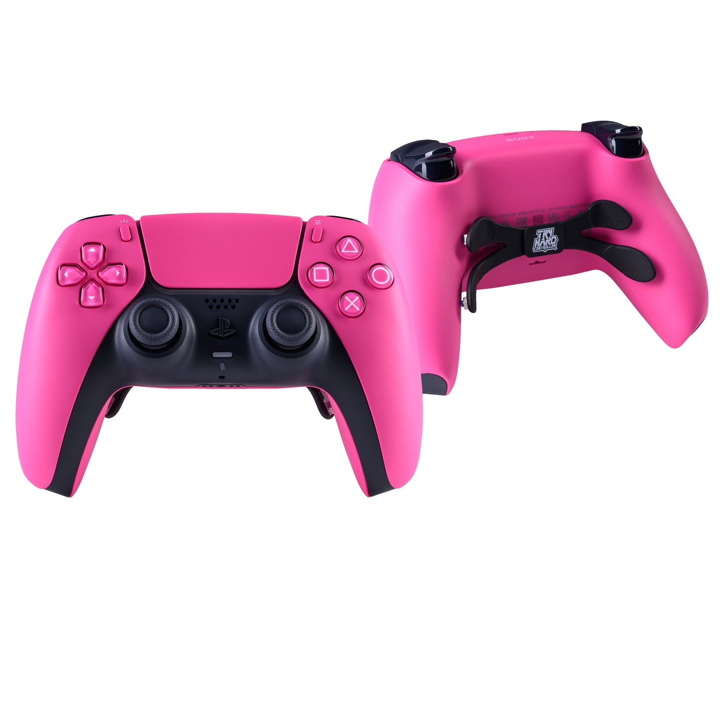 PS5 Controller Nova Pink – Vorder- & Rückseite, 4er Paddles