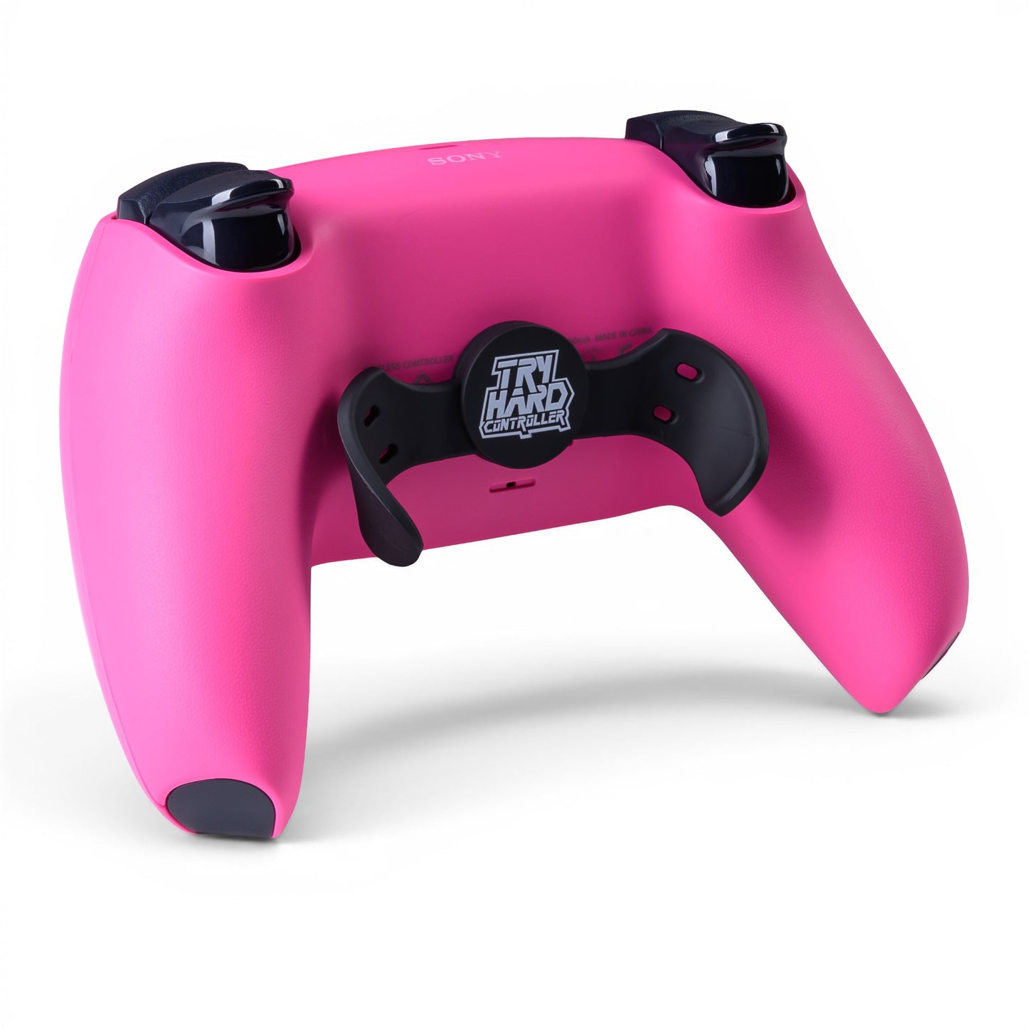 PS5 Controller Nova Pink – Rückseite seitlich, 2er Paddles