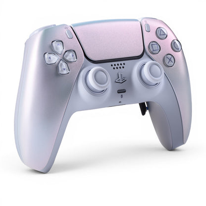 PS5 Controller Chroma Pearl – Vorderseite seitlich, 4er Paddles