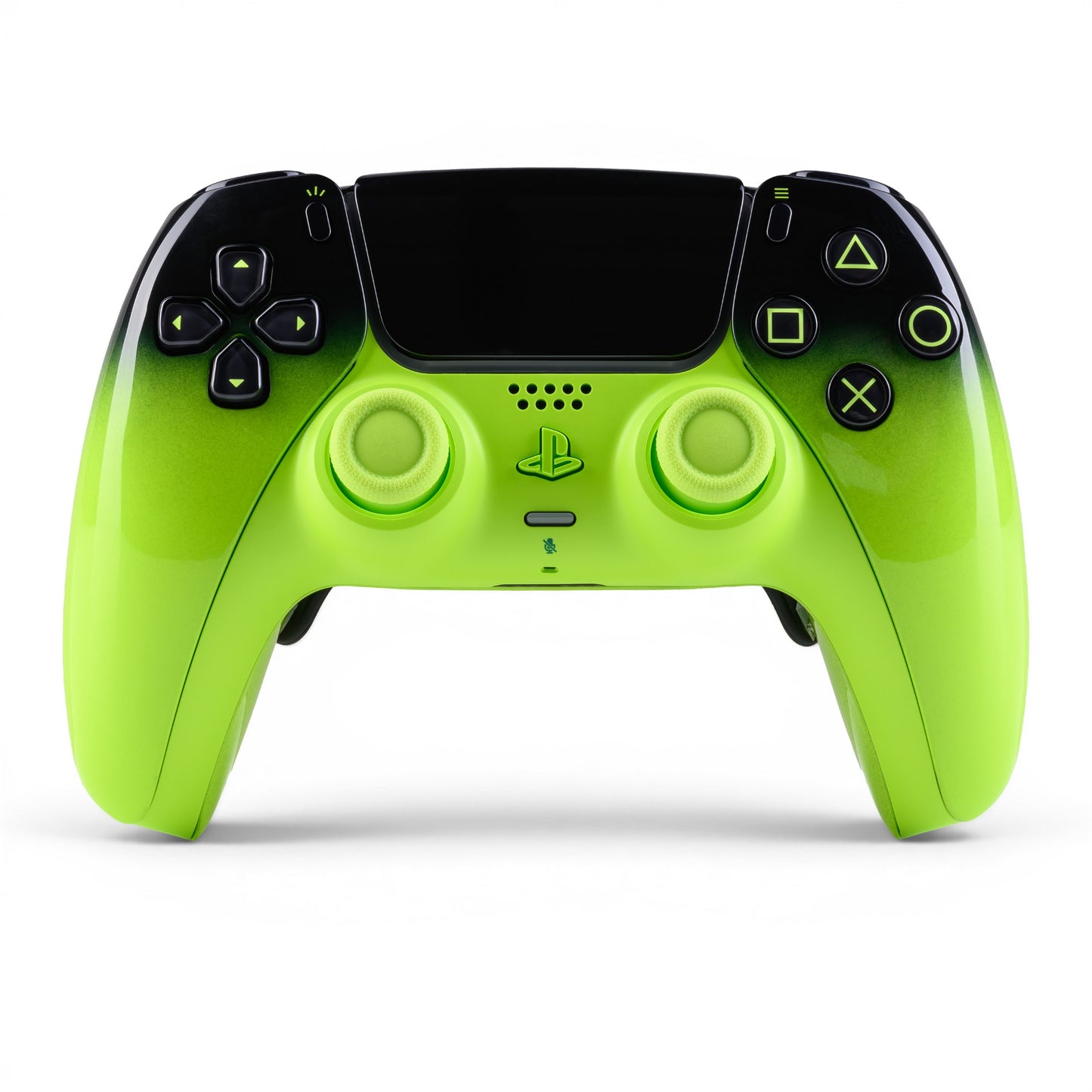 PS5 Controller Remix Green – Vorderseite, 4er Paddles