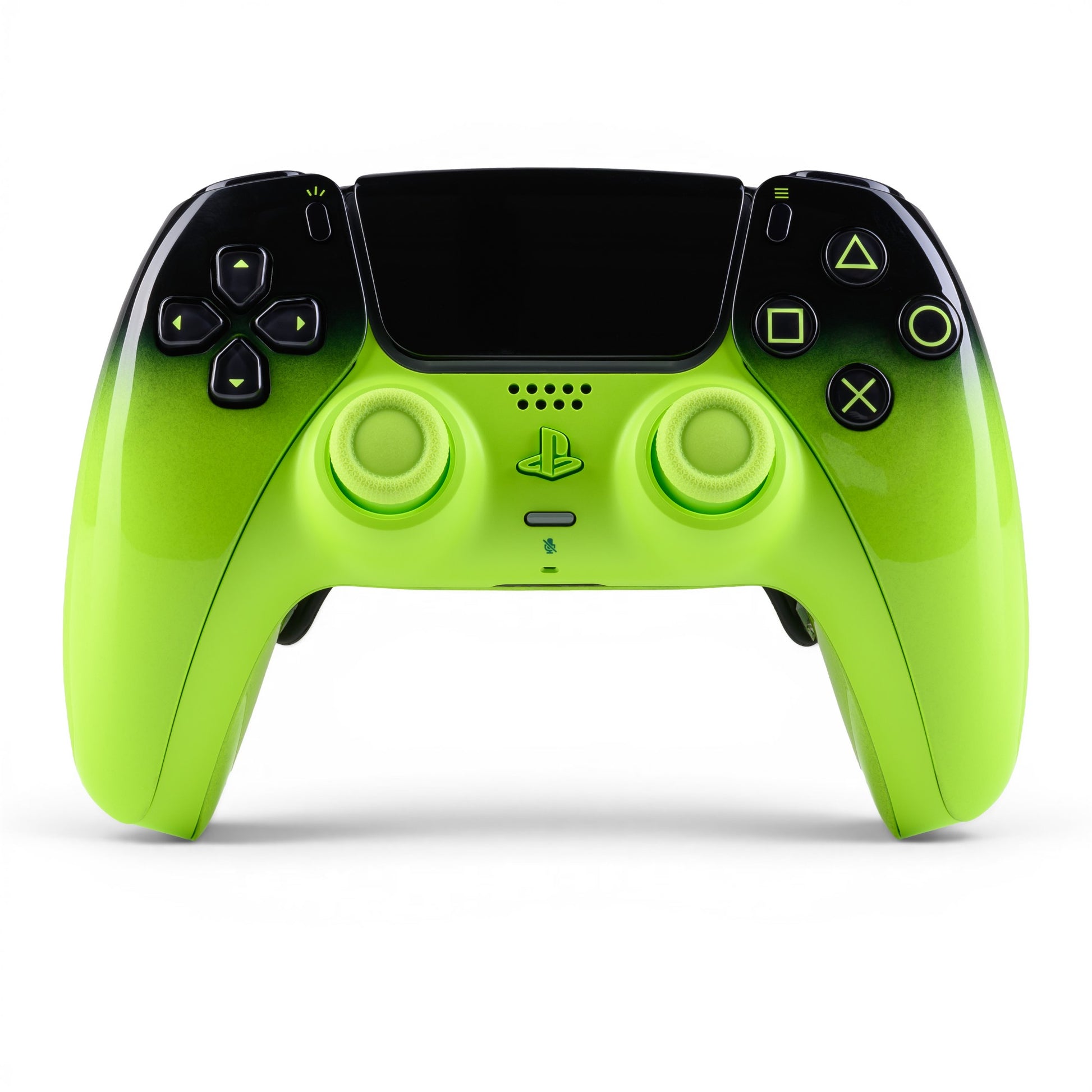 PS5 Controller Remix Green – Vorderseite, 4er Paddles