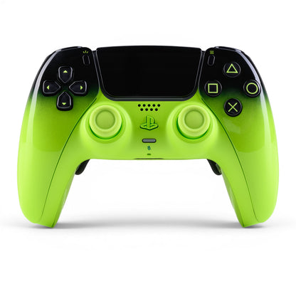 PS5 Controller Remix Green – Vorderseite, 4er Paddles