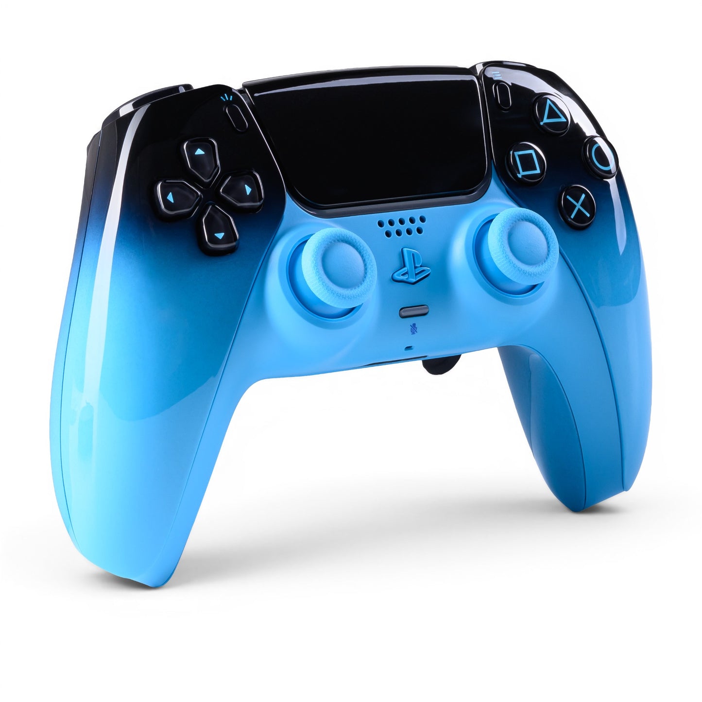PS5 Controller Rhythm Blue – Vorderseite seitlich, 2er Paddles