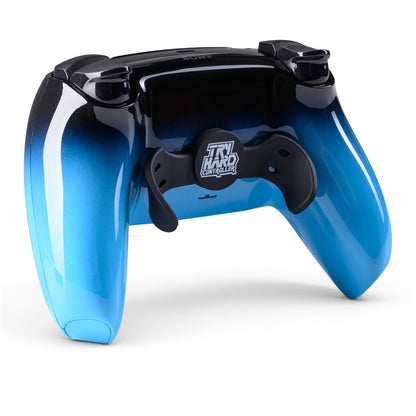 PS5 Controller Rhythm Blue – Rückseite seitlich, 2er Paddles