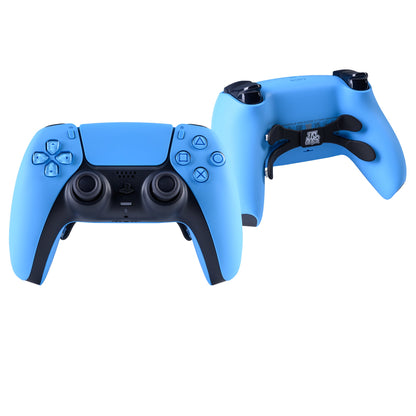 PS5 Controller Starlight Blue – Vorder- & Rückseite, 4er Paddles