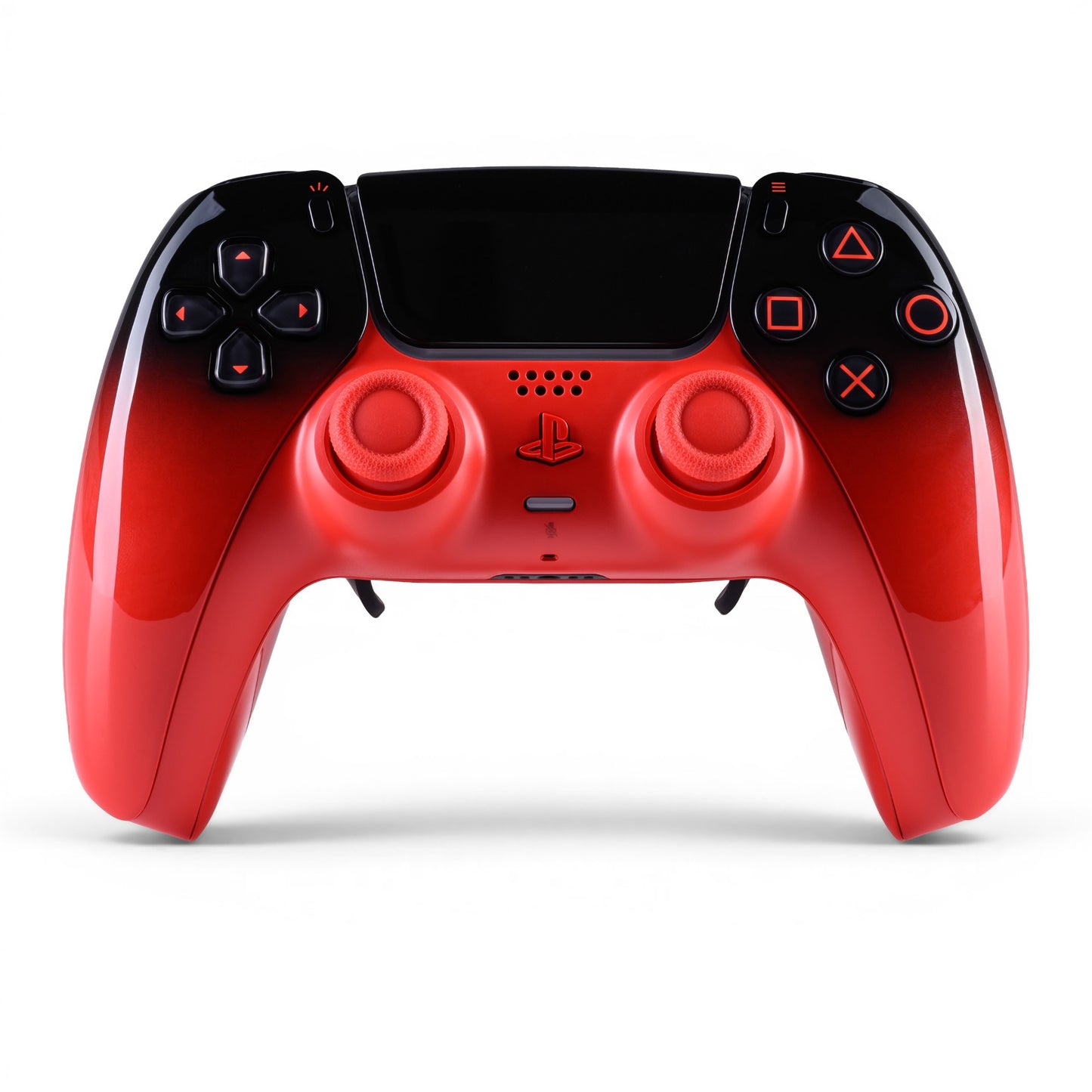 PS5 Controller Techno Red – Vorderseite, 2er Paddles