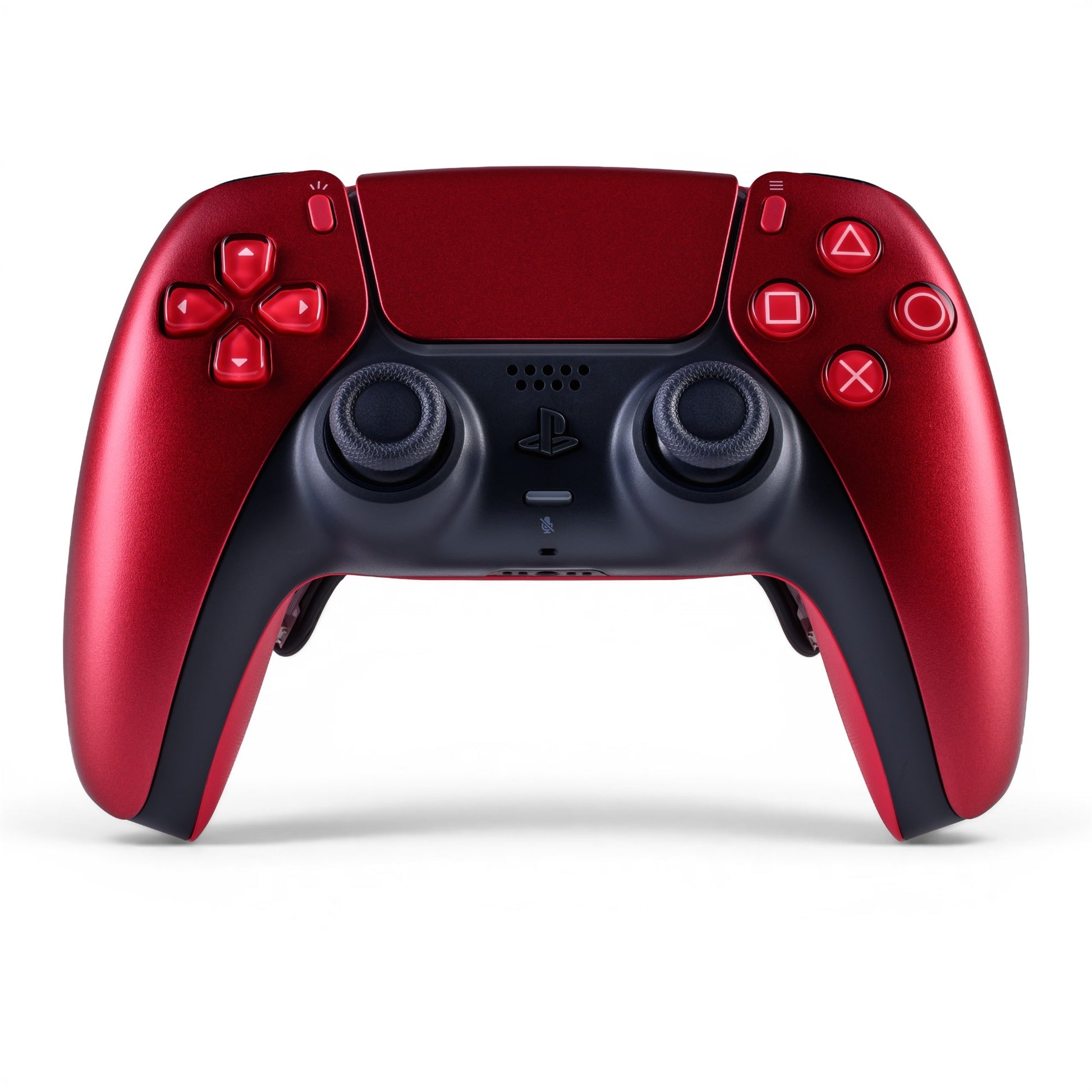 PS5 Controller Volcanic Red – Vorderseite, 4er Paddles