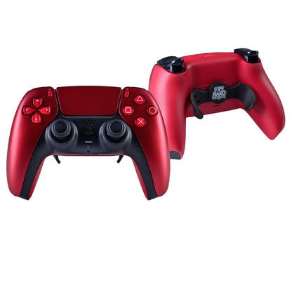 PS5 Controller Volcanic Red – Vorder- & Rückseite, 2er Paddles