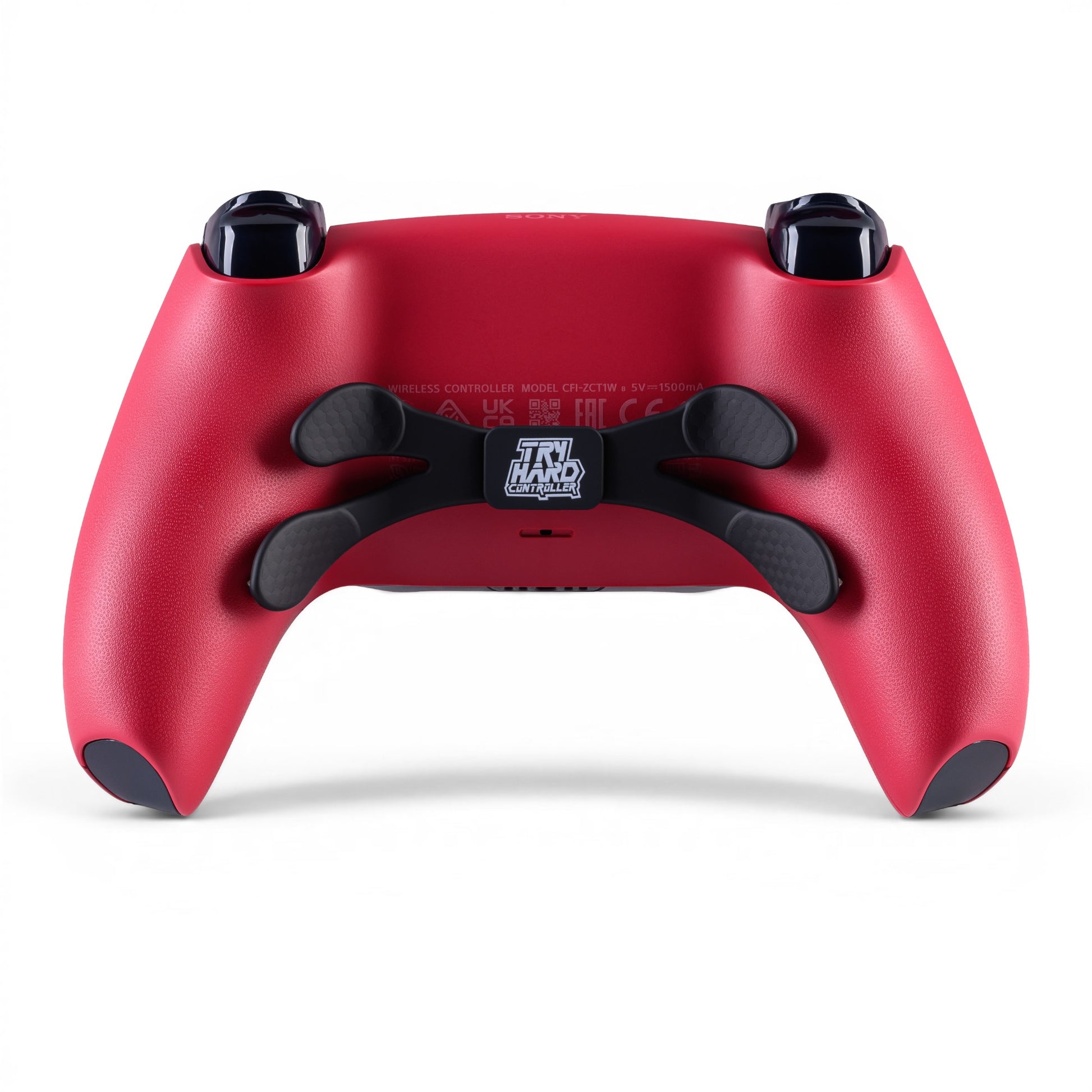 PS5 Controller Volcanic Red – Rückseite, 4er Paddles